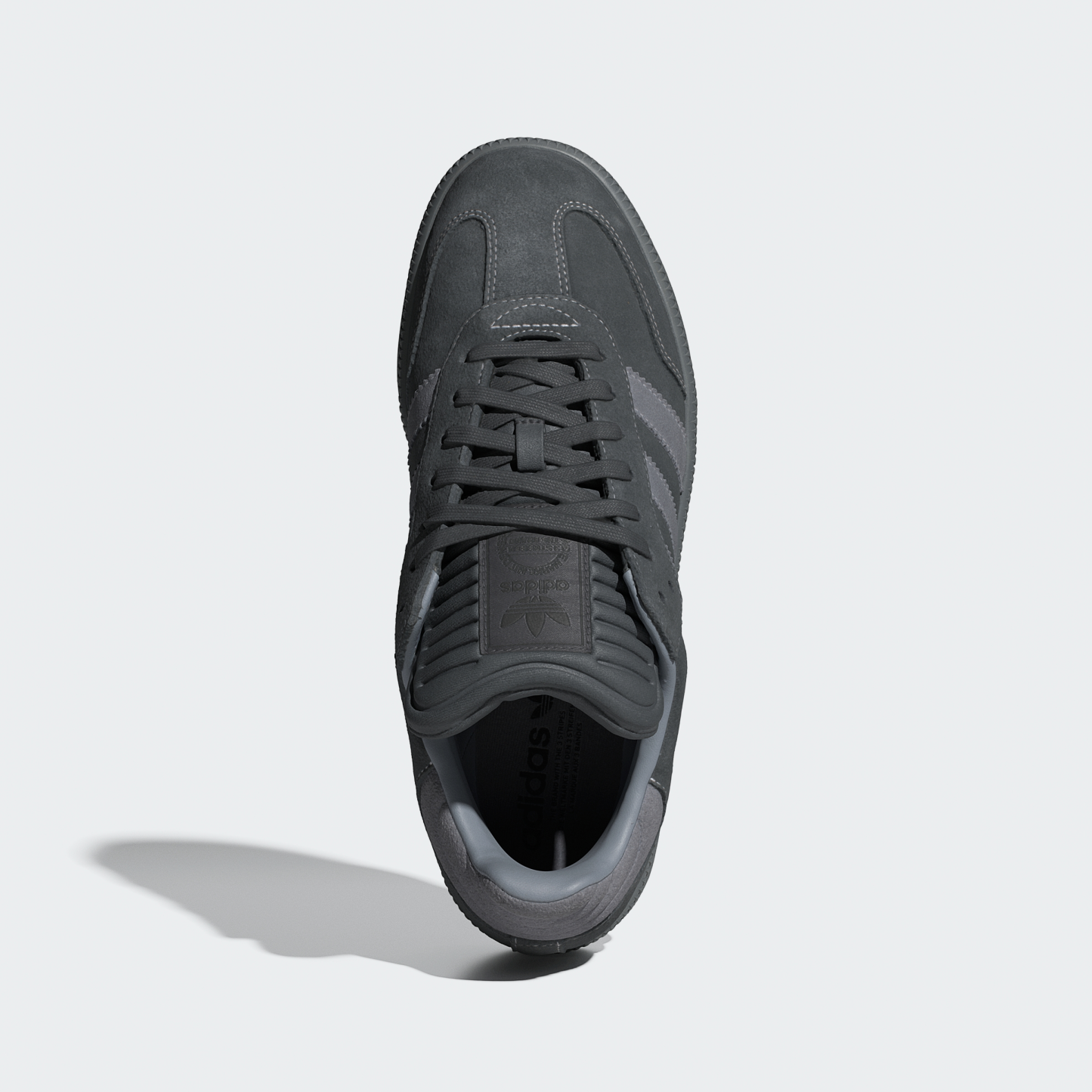 adidas Samba XLG Shoes - Carbon / Grey / Grey - View 3