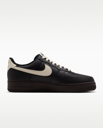 Nike Air Force 1 '07 Men's Shoes - Black/Velvet Brown/Coconut Milk - View 3
