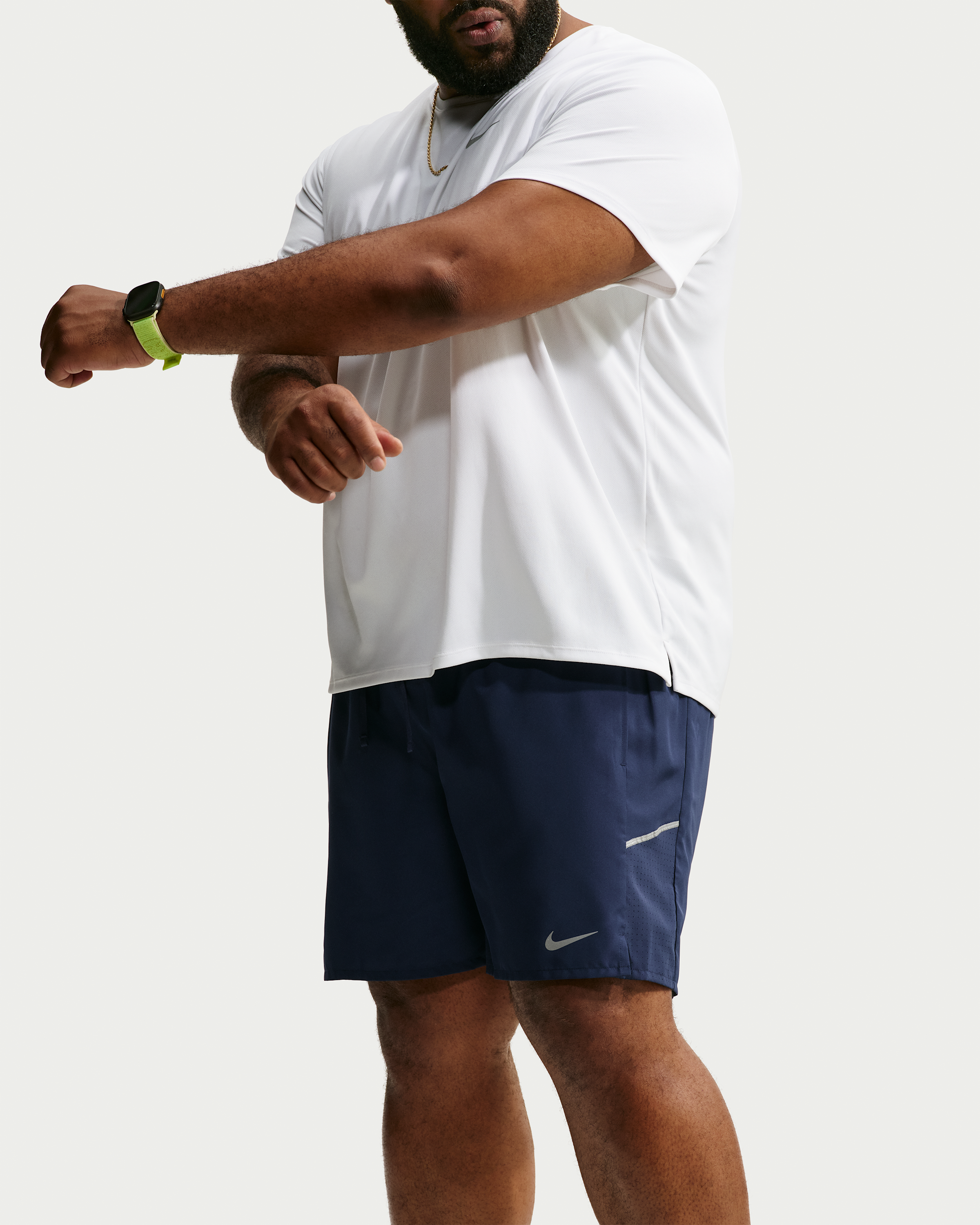 Nike Miler Men's Dri-FIT 18cm (approx.) Brief-Lined Running Shorts - Midnight Navy/Midnight Navy - View 9