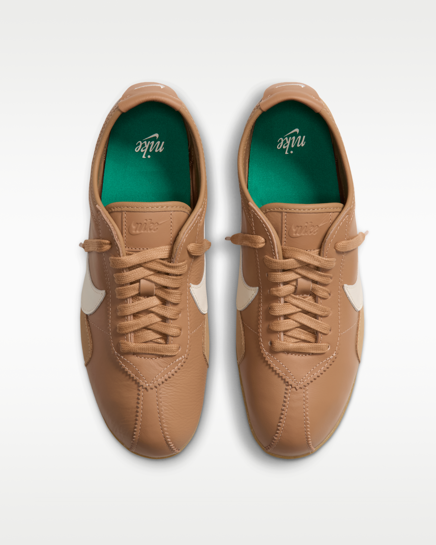 Nike Moon Shoe OG Leather Women's Shoes - Flax/Gum Medium Brown/Malachite/Pale Ivory - View 4