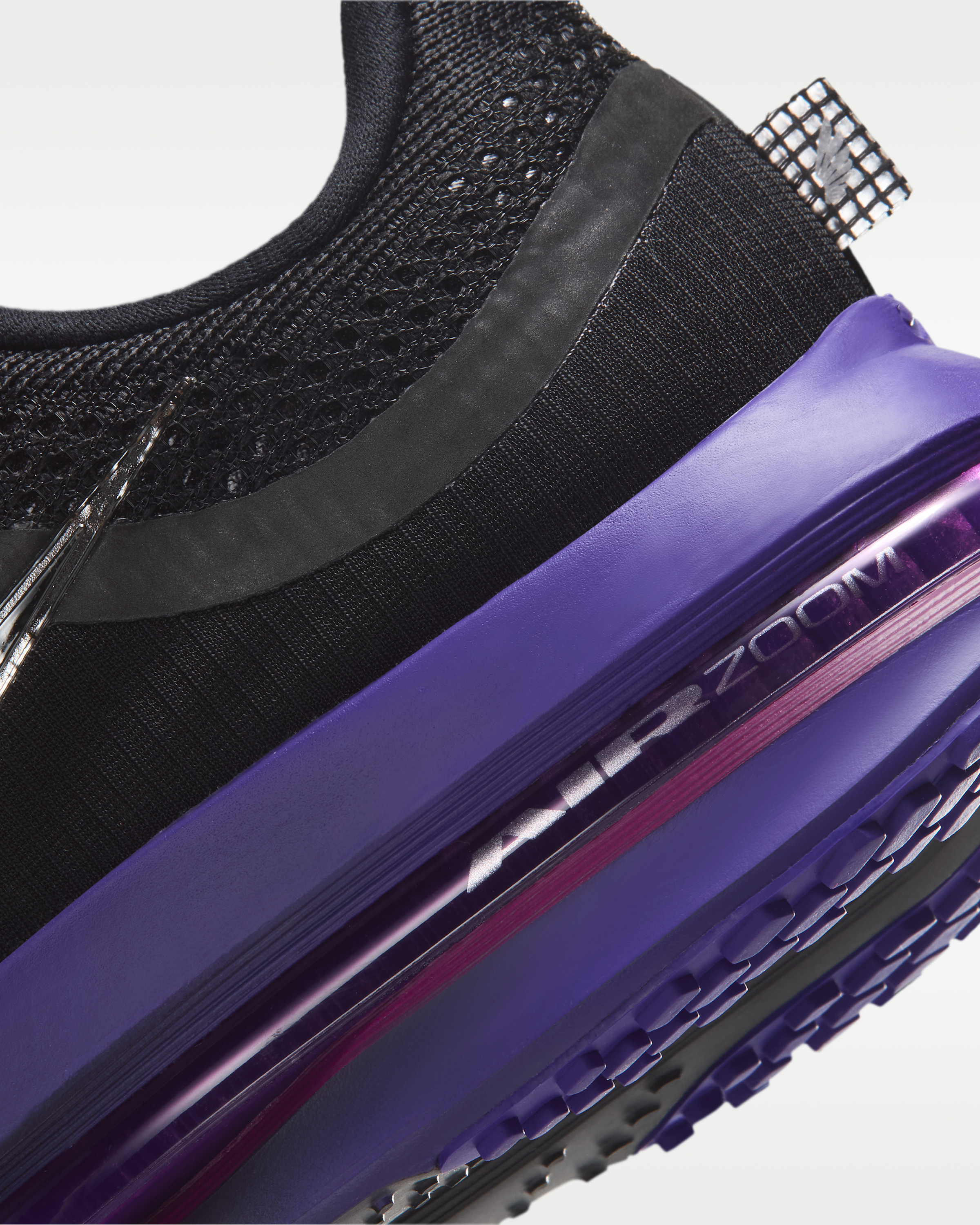 Nike Pegasus Premium Women's Road Running Shoes - Black/Dark Concord/True Berry/Metallic Silver - View 8