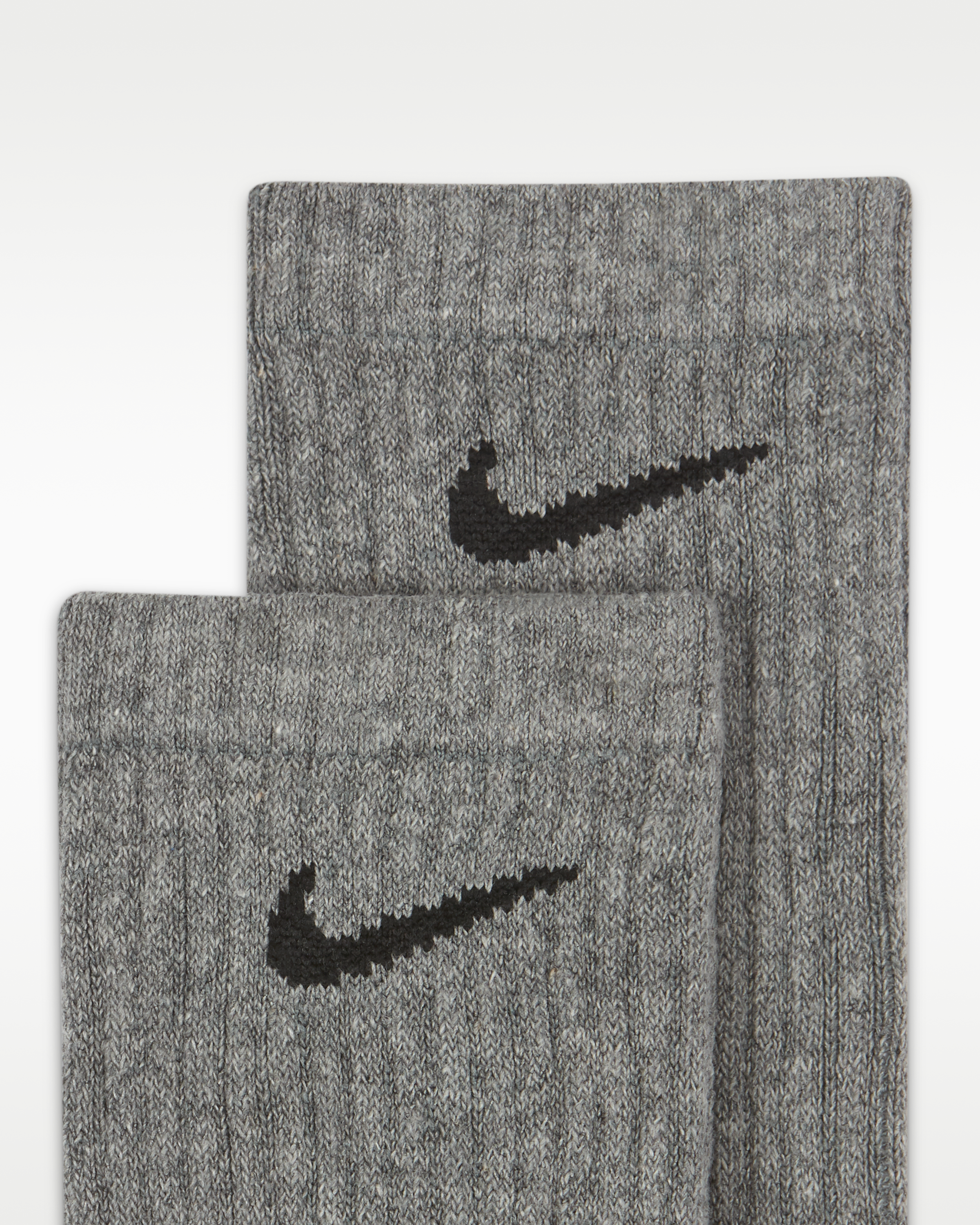 Nike Everyday Cushioned Training Crew Socks (6 Pairs) - Carbon Heather/Black - View 4