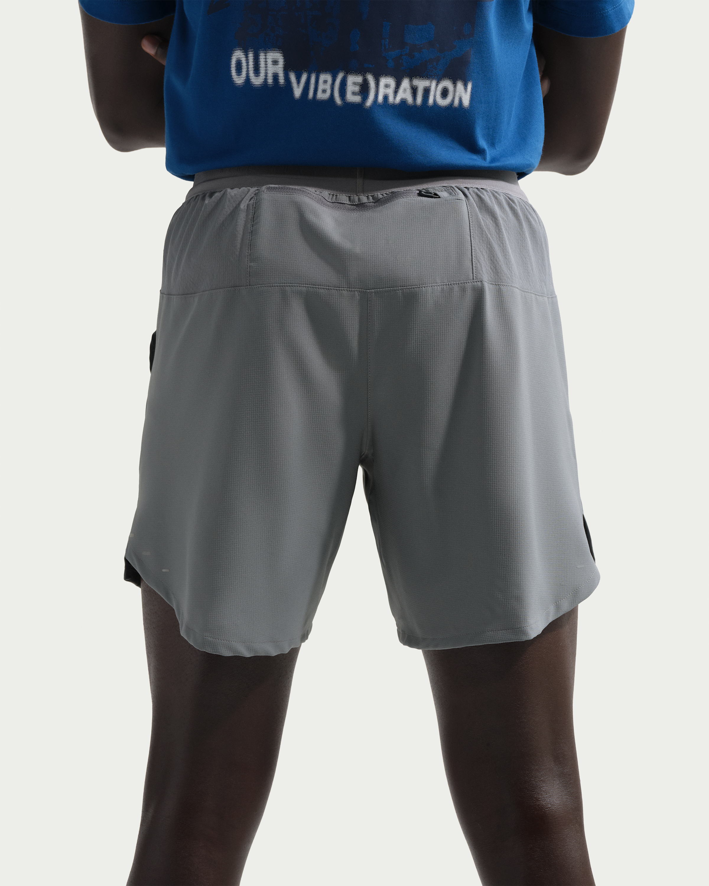 Nike Stride Men's Dri-FIT 18cm (approx.) Briefs-Lined Running Shorts - Smoke Grey - View 3