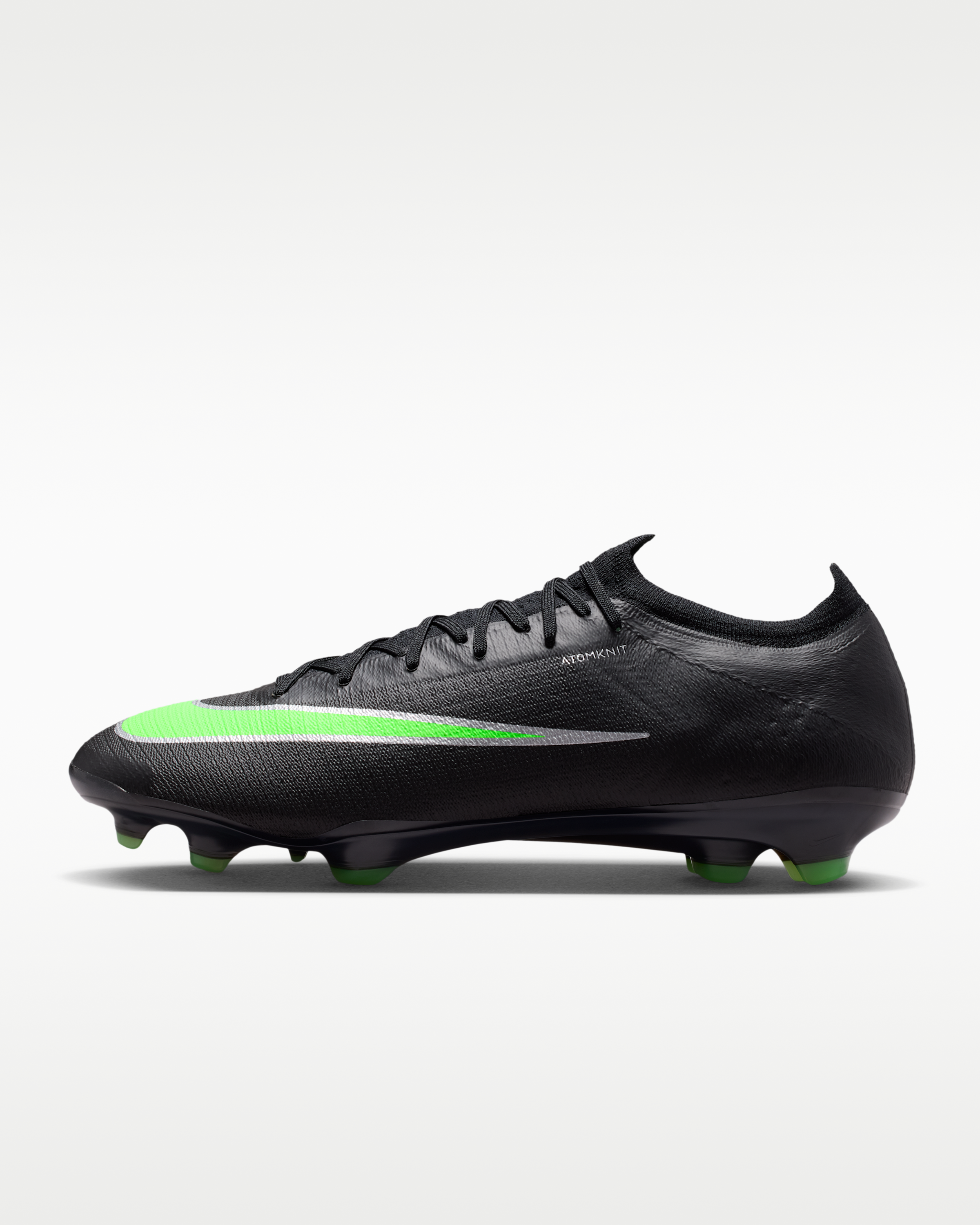 Nike Mercurial Vapor 17 Elite Firm-Ground Low-Top Football Boots - Black/Black/Illusion Green - View 1