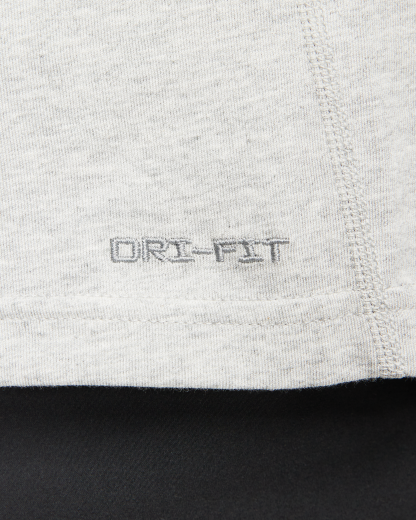 Nike Primary Men's Dri-FIT Short-sleeve Versatile Top - Dark Grey Heather/Heather/Smoke Grey - View 13