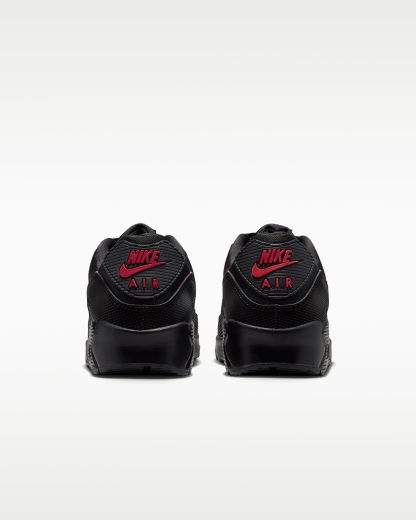 Nike Air Max 90 Men's Shoes - Black/Black/Tough Red - View 6
