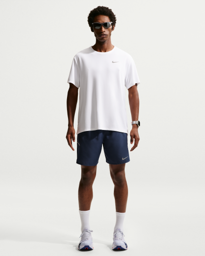 Nike Miler Men's Dri-FIT 18cm (approx.) Brief-Lined Running Shorts - Midnight Navy/Midnight Navy - View 1