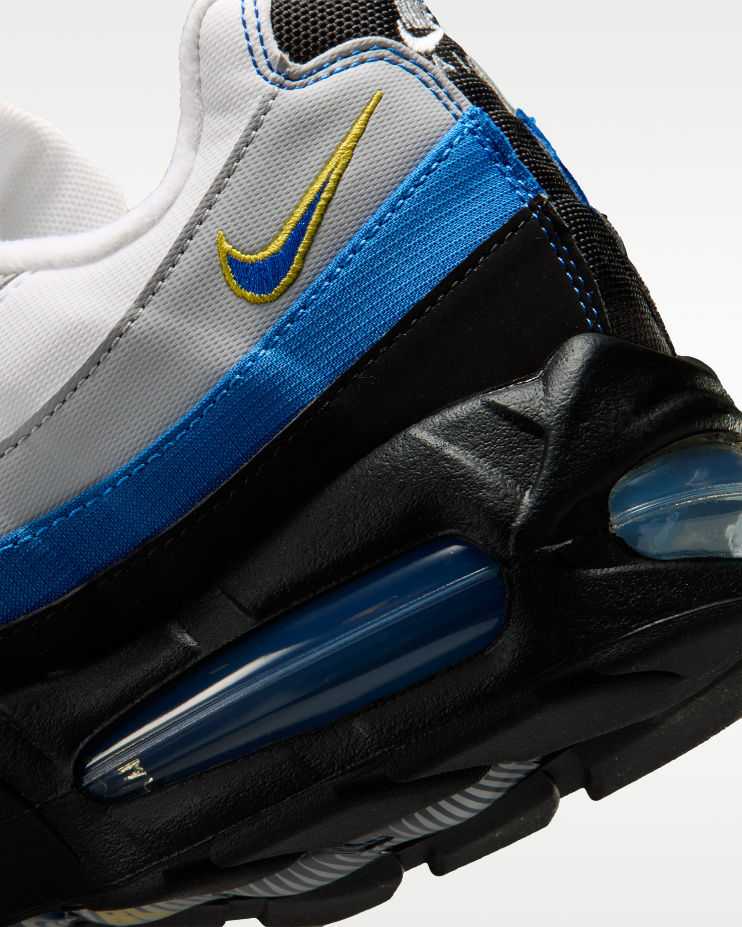 Nike Air Max 95 Big Bubble Men's Shoes - White/Black/Reflect Silver/Royal Blue - View 8
