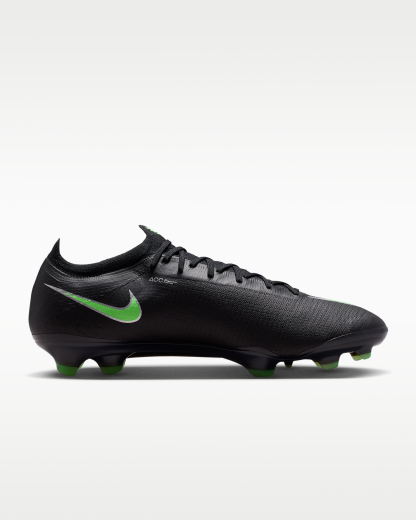 Nike Mercurial Vapor 17 Elite Firm-Ground Low-Top Football Boots - Black/Black/Illusion Green - View 3
