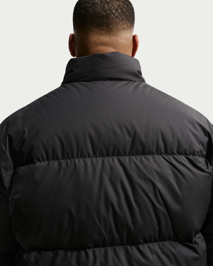 Nike Sportswear Club Men's Therma-FIT Down Puffer Jacket - Black/White - View 7