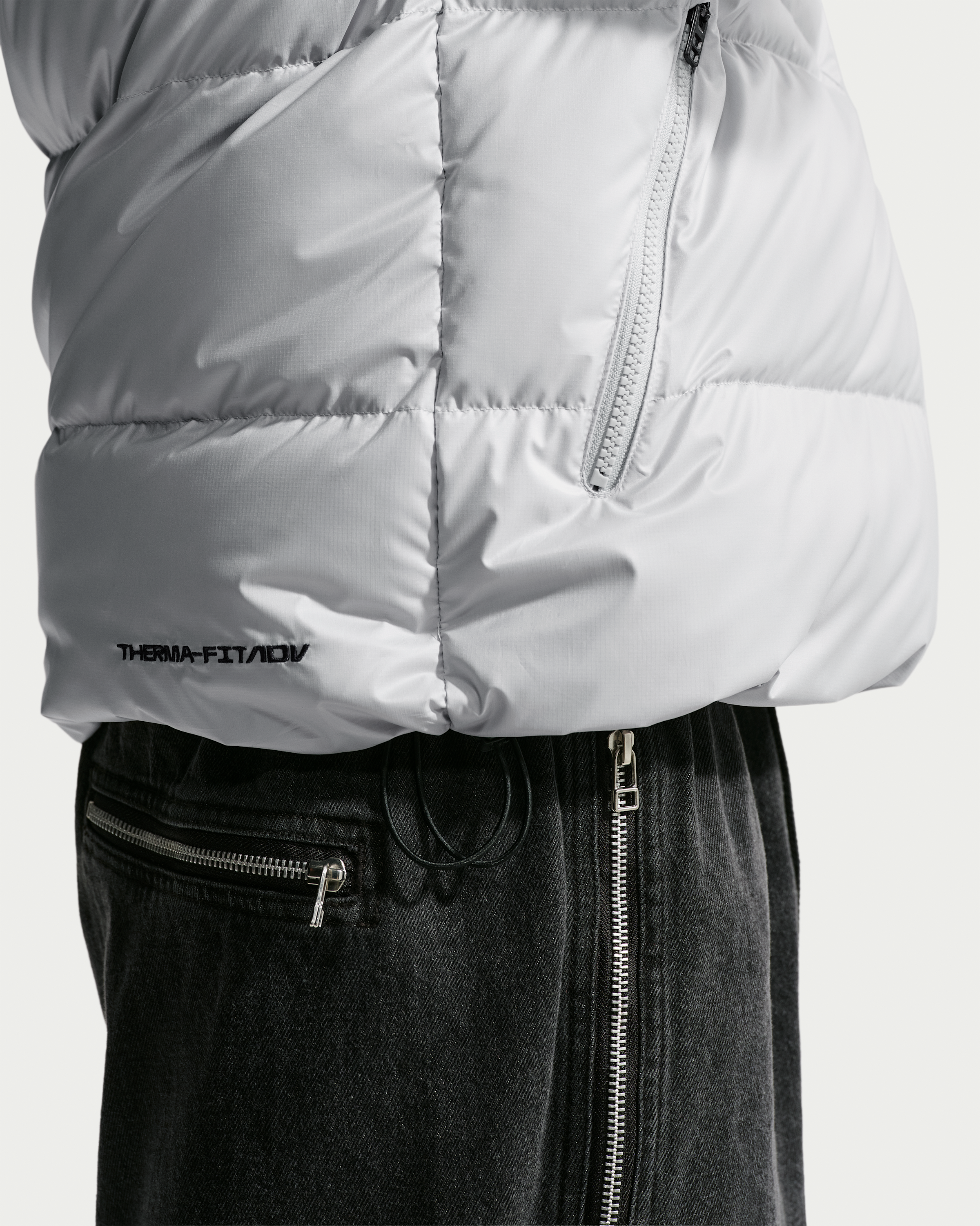 Nike Windrunner Men's Down Jacket - Grey Fog/Grey Fog/White - View 8