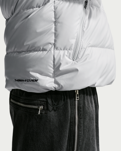 Nike Windrunner Men's Down Jacket - Grey Fog/Grey Fog/White - View 8