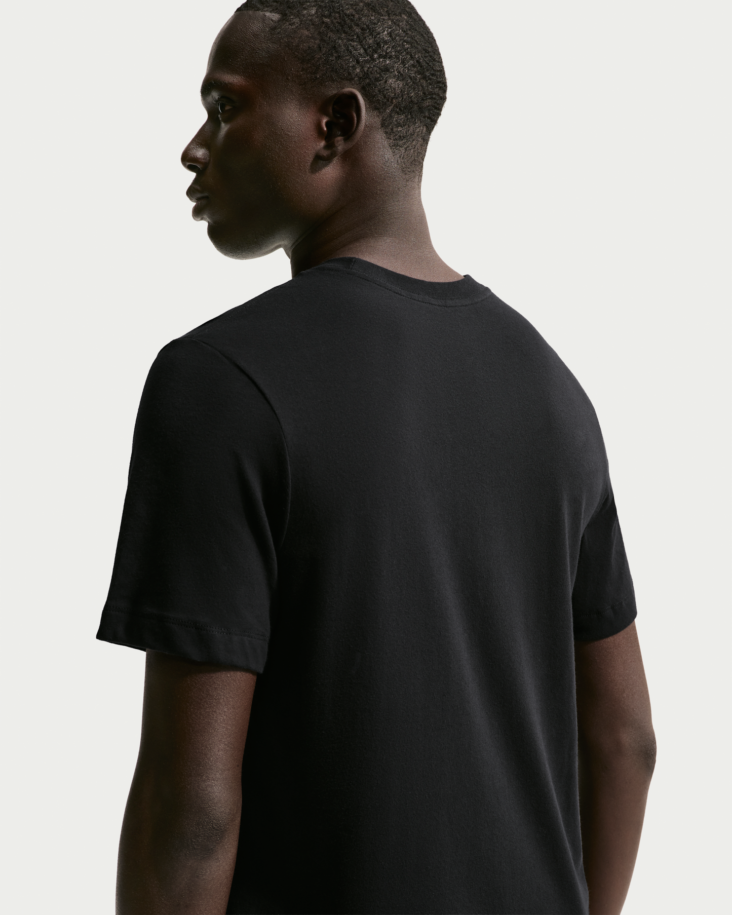 Nike Dri-FIT Men's Fitness T-Shirt - Black/White - View 2