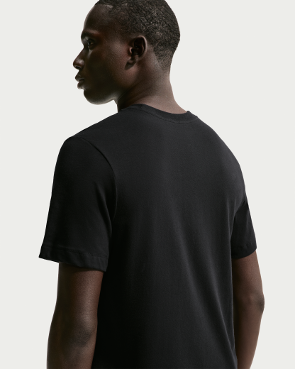 Nike Dri-FIT Men's Fitness T-Shirt - Black/White - View 2