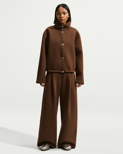 Nike Article Fleece Women's Oversized Jacket - Cacao Wow/Cacao Wow - View 4