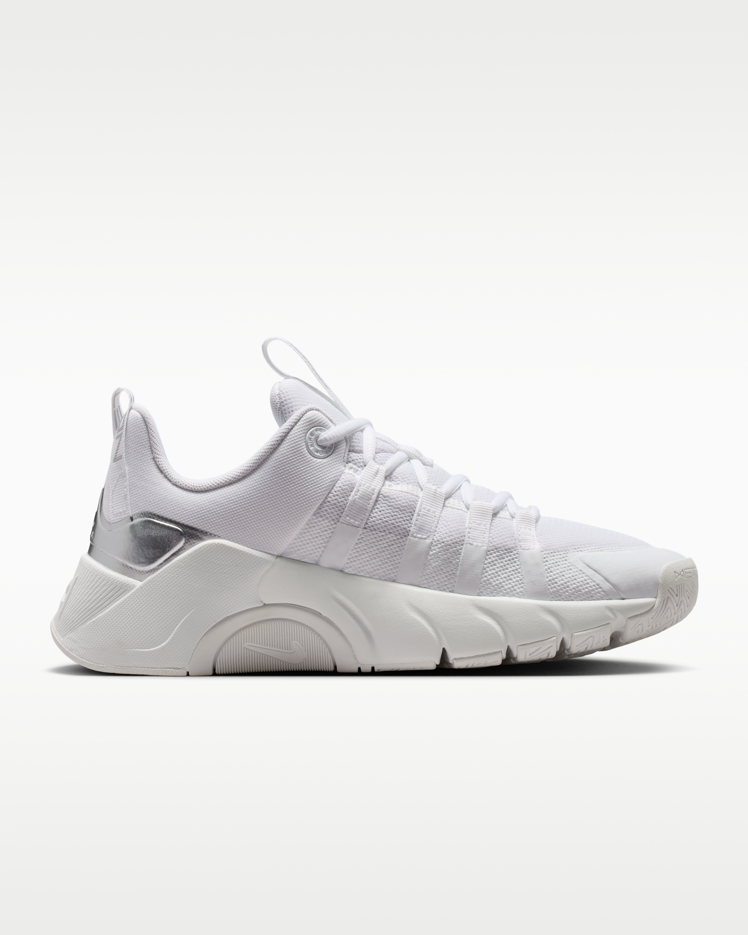 Nike Free Metcon 7 Women's Training Shoes - White/White/Metallic Silver - View 3