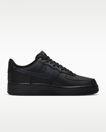 Nike Air Force 1 '07 Men's Shoes - Black/Anthracite - View 3