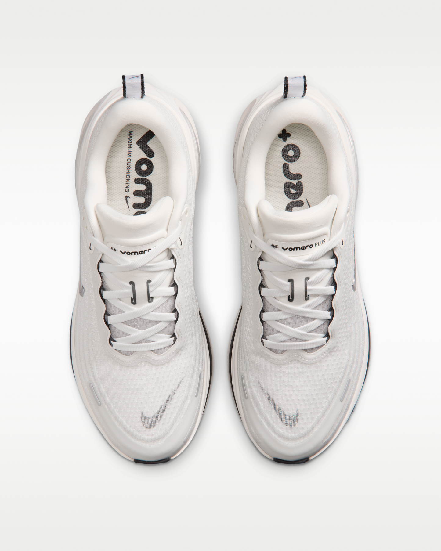Nike Vomero Plus Women's Road Running Shoes - Summit White/Sail/Anthracite/Metallic Silver - View 4