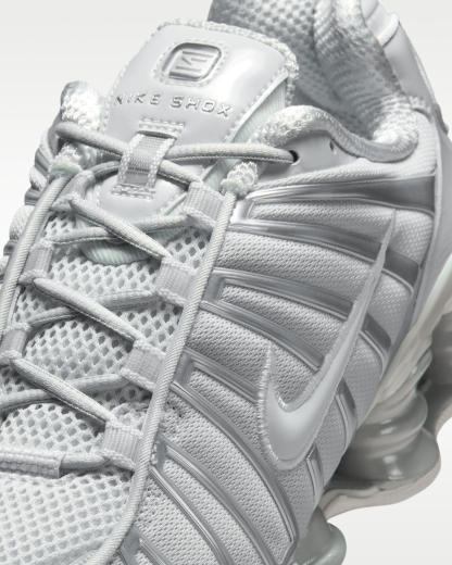 Nike Shox TL Women's Shoes with Reflective Design Accents - Photon Dust/Metallic Silver/Photon Dust - View 7