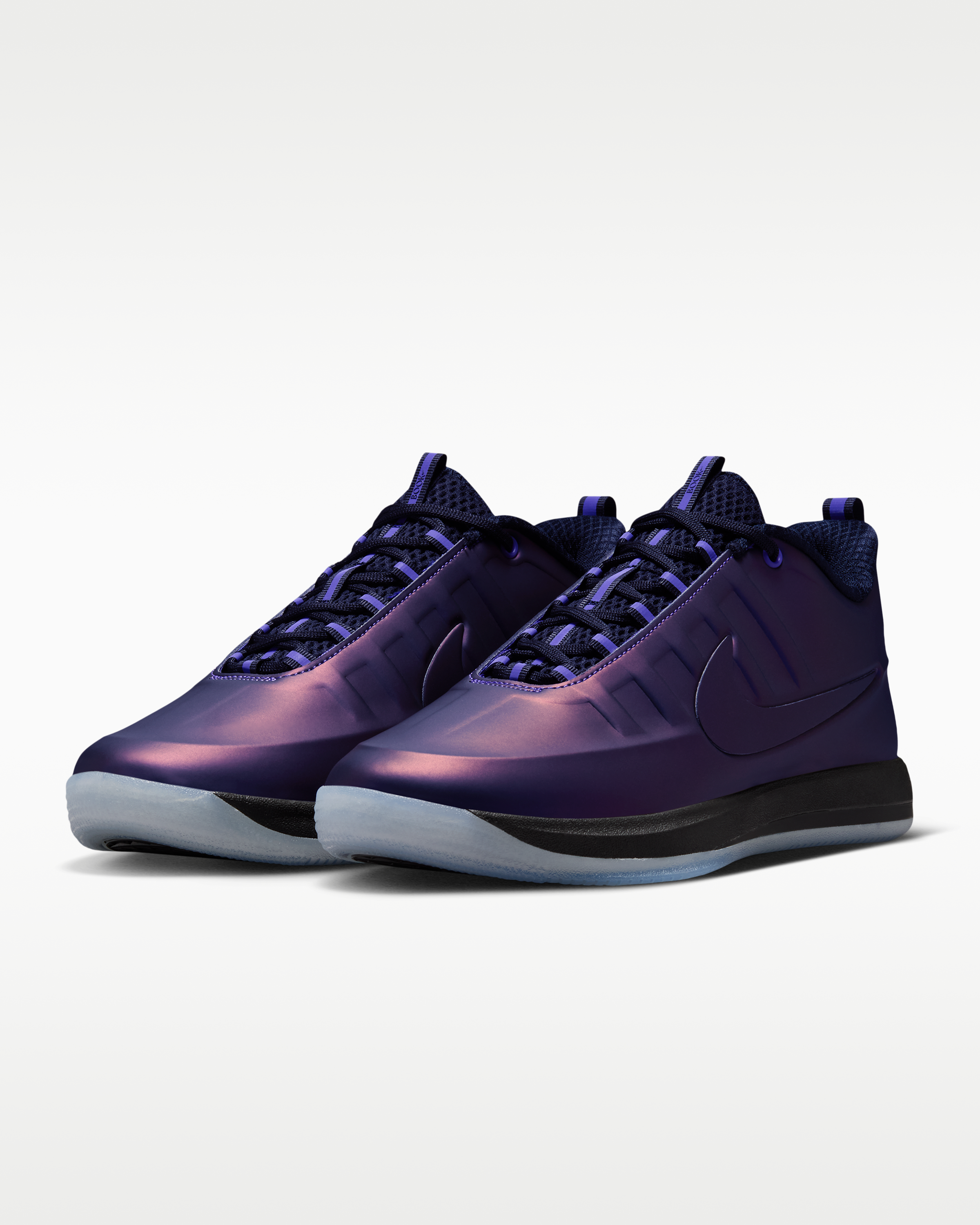 Book 2 PRM 'Eggplant Foamposite' Basketball Shoes - Varsity Purple/Varsity Purple/Black - View 5