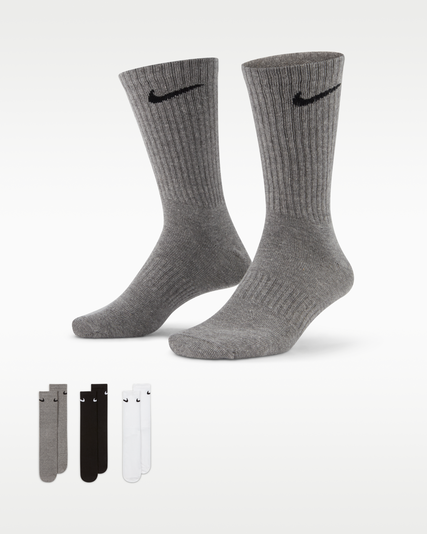 Nike Everyday Lightweight Training Crew Socks (3 Pairs) - Multi-Colour - View 1