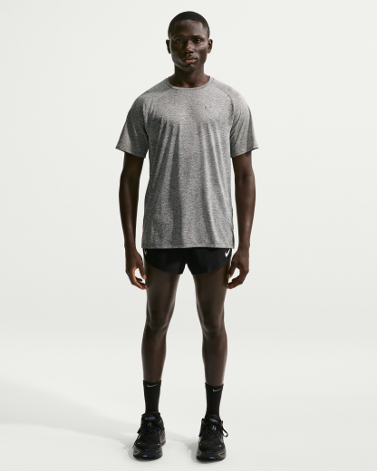 Nike Stride Men's Dri-FIT ADV Short-Sleeve Running Top - Smoke Grey/Heather - View 4