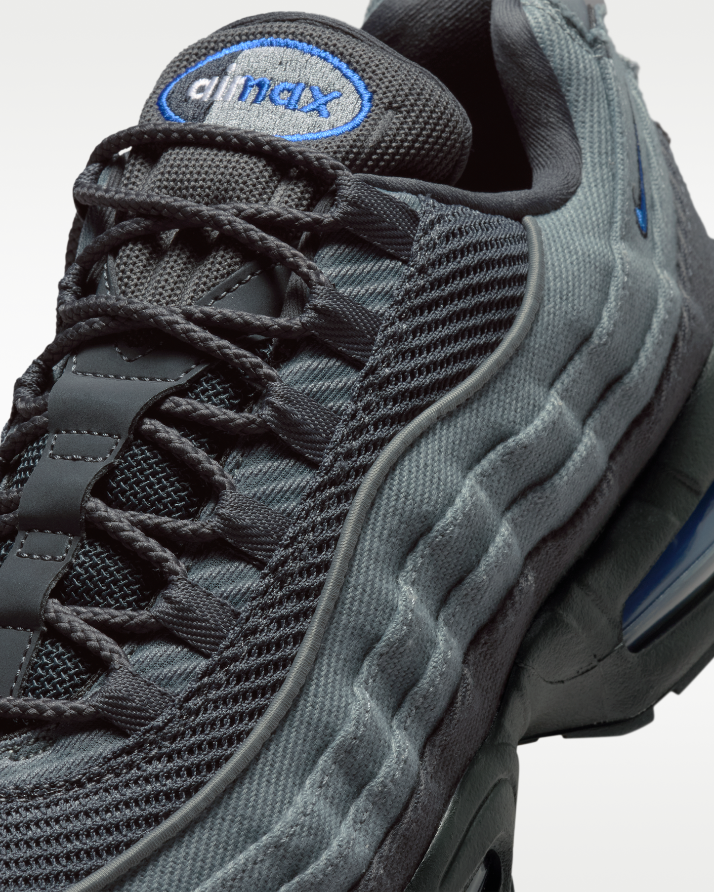 Nike Air Max 95 Big Bubble Men's Shoes - Smoke Grey/Anthracite/Black/Racer Blue - View 7