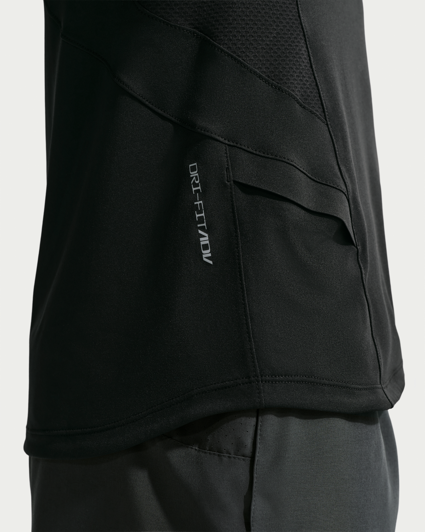 Nike Pro Training Men's Dri-FIT ADV Short-Sleeve Top - Black/Black/White - View 6