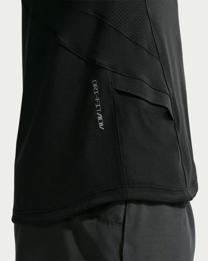Nike Pro Training Men's Dri-FIT ADV Short-Sleeve Top - Black/Black/White - View 6
