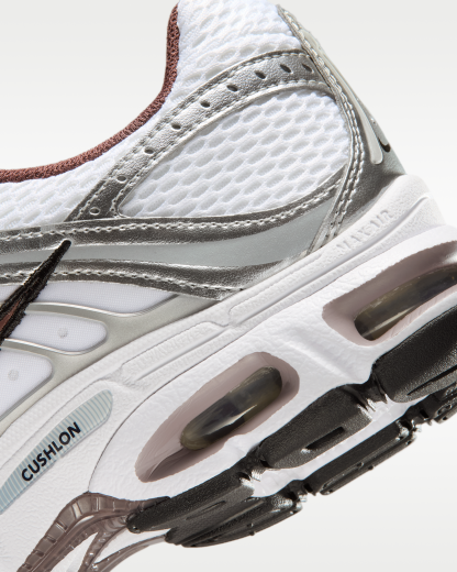 Nike Air Max Moto 2K Women's Shoes with Reflective Design Accents - White/Metallic Silver/Black/Tattoo - View 8