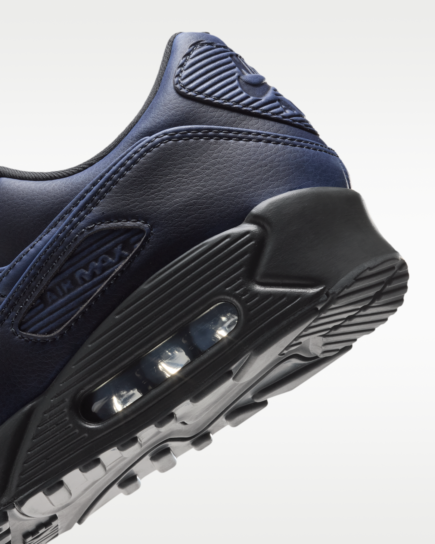 Nike Air Max 90 Premium Men's Shoes - Dark Smoke Grey/University Blue/Dark Smoke Grey - View 8