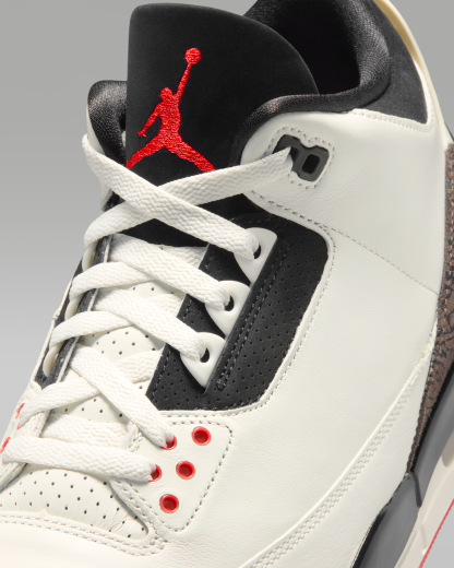 Air Jordan 3 'World's Best' Men's Shoes - Sail/University Red/Pale Ivory/Black - View 7
