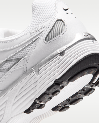 Nike P-6000 Shoes - White/Black/Metallic Silver - View 8