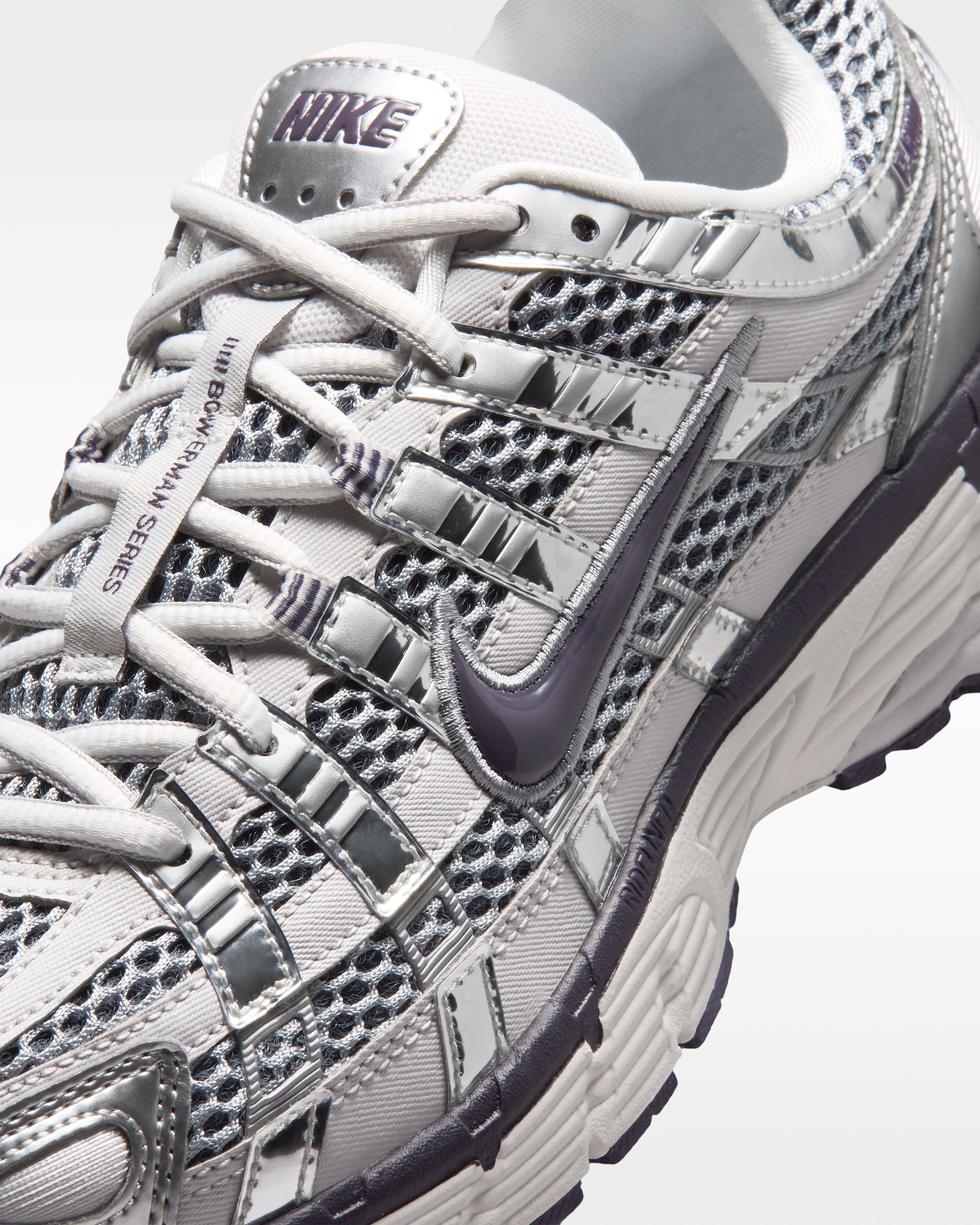 Nike P-6000 Women's Shoes - Vast Grey/Metallic Silver/Stealth/Dark Raisin - View 7