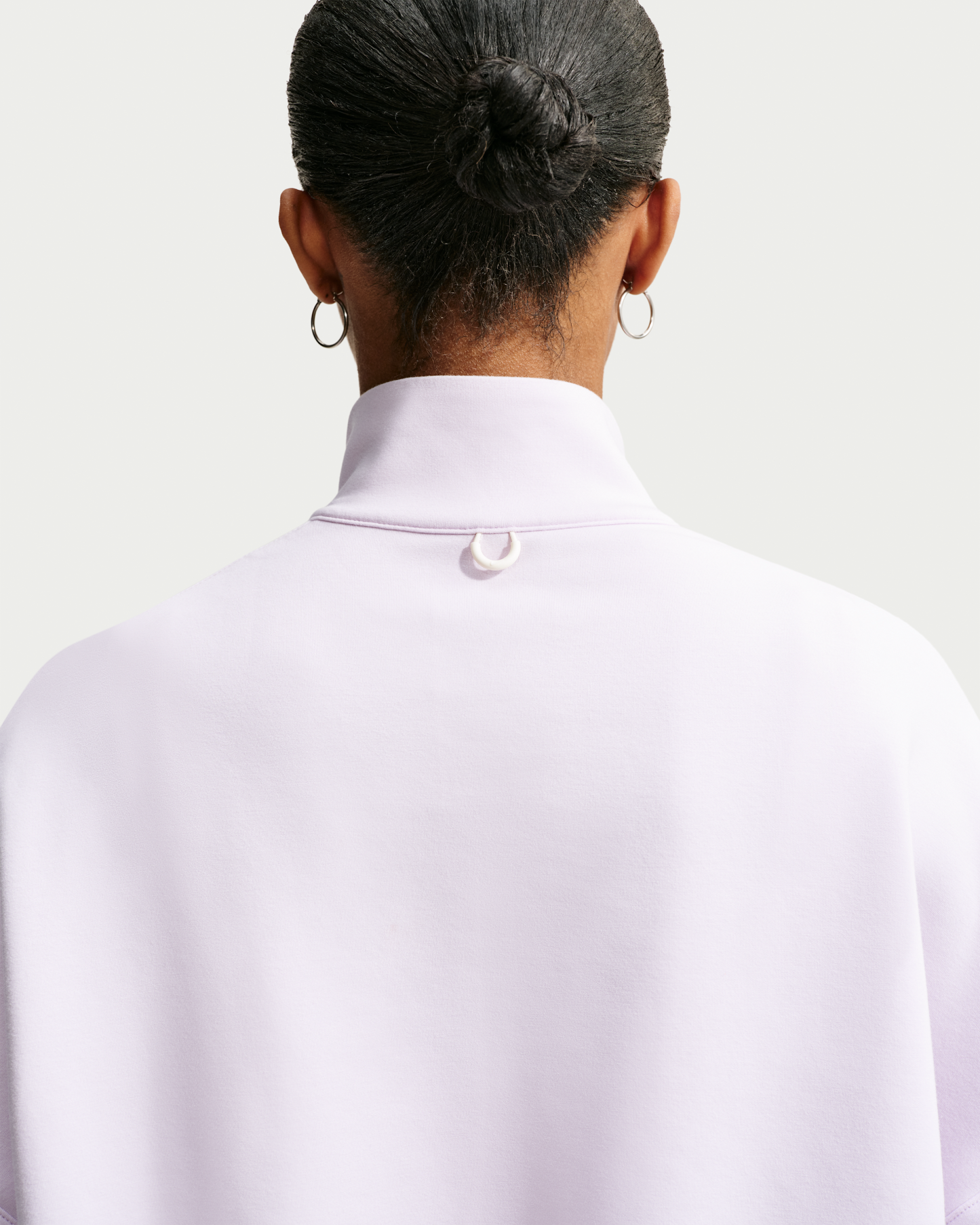 Nike 24.7 ImpossiblySoft Women's Dri-FIT Oversized 1/2-Zip Top - Bleached Lilac/Platinum Violet - View 2