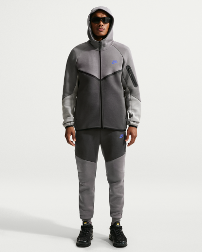 Nike Tech Men's Fleece Windrunner Full-Zip Jacket - Pencil Point/Medium Ash/College Grey/Sapphire - View 4