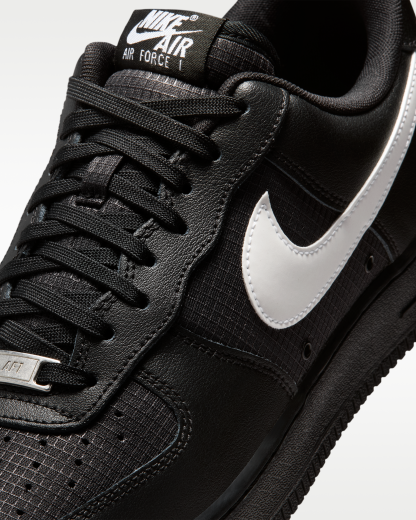 Nike Air Force 1 '07 LV8 Men's Shoes - Black/Black/White - View 7