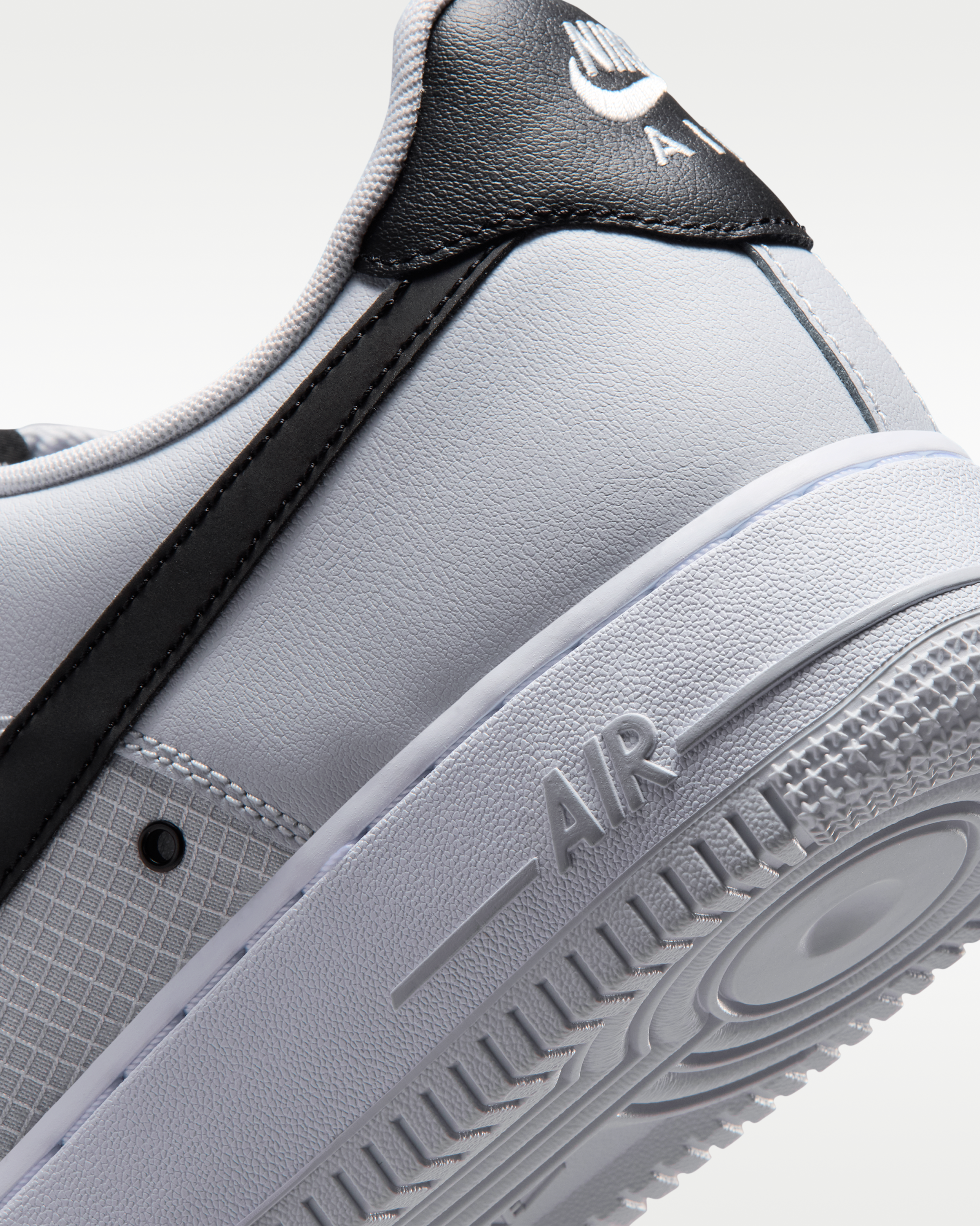 Nike Air Force 1 '07 LV8 Men's Shoes - Geyser Grey/White/Black - View 8
