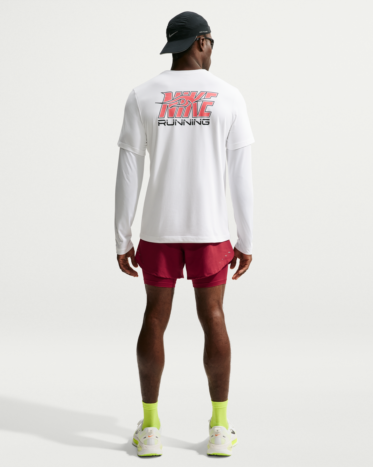 Nike Stride Men's Dri-FIT 13cm (approx.) Hybrid Running Shorts - Tough Red/Reflective Silver - View 5