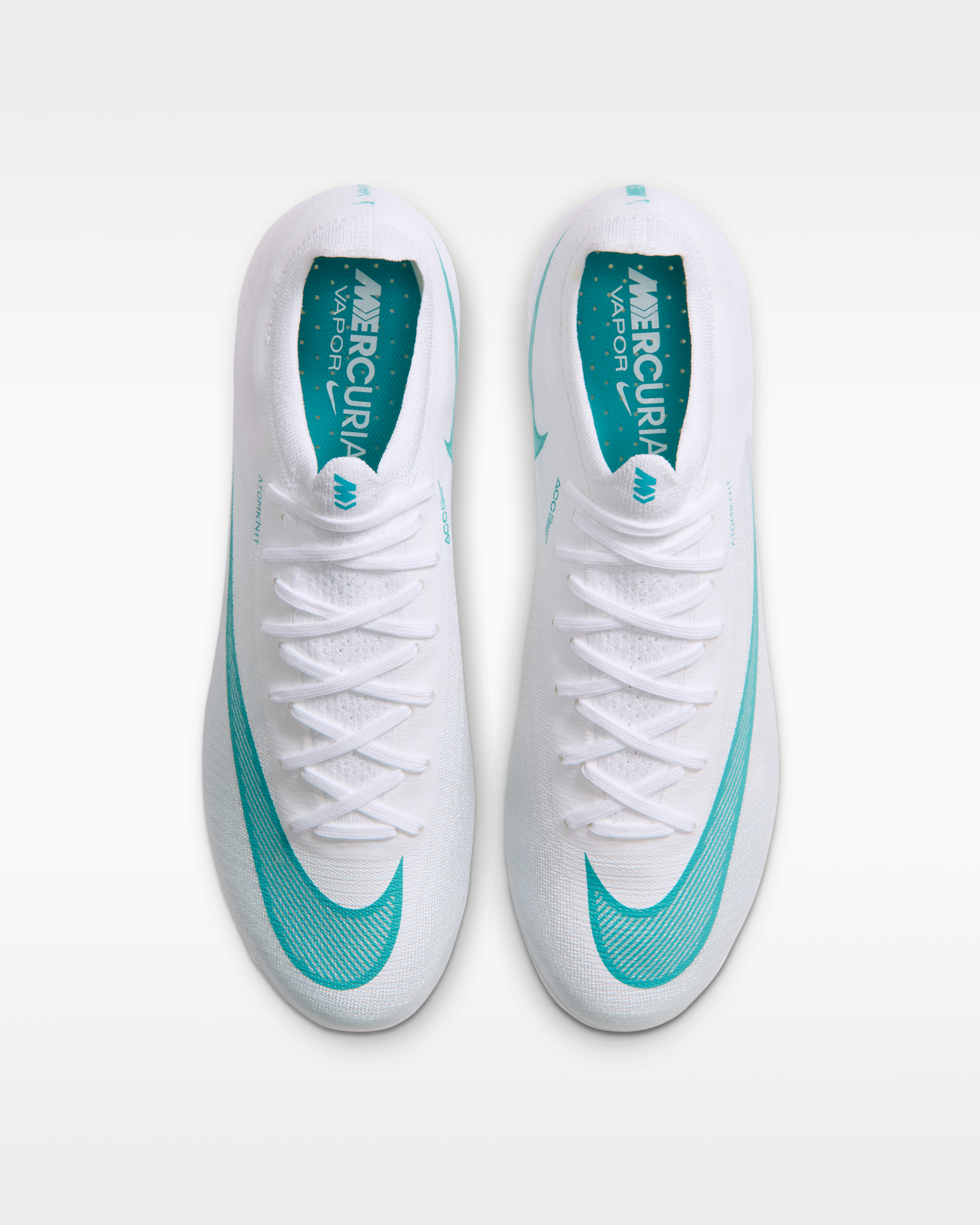 Nike Mercurial Vapor 17 Elite Firm-Ground Low-Top Football Boots - White/Dusty Cactus - View 4