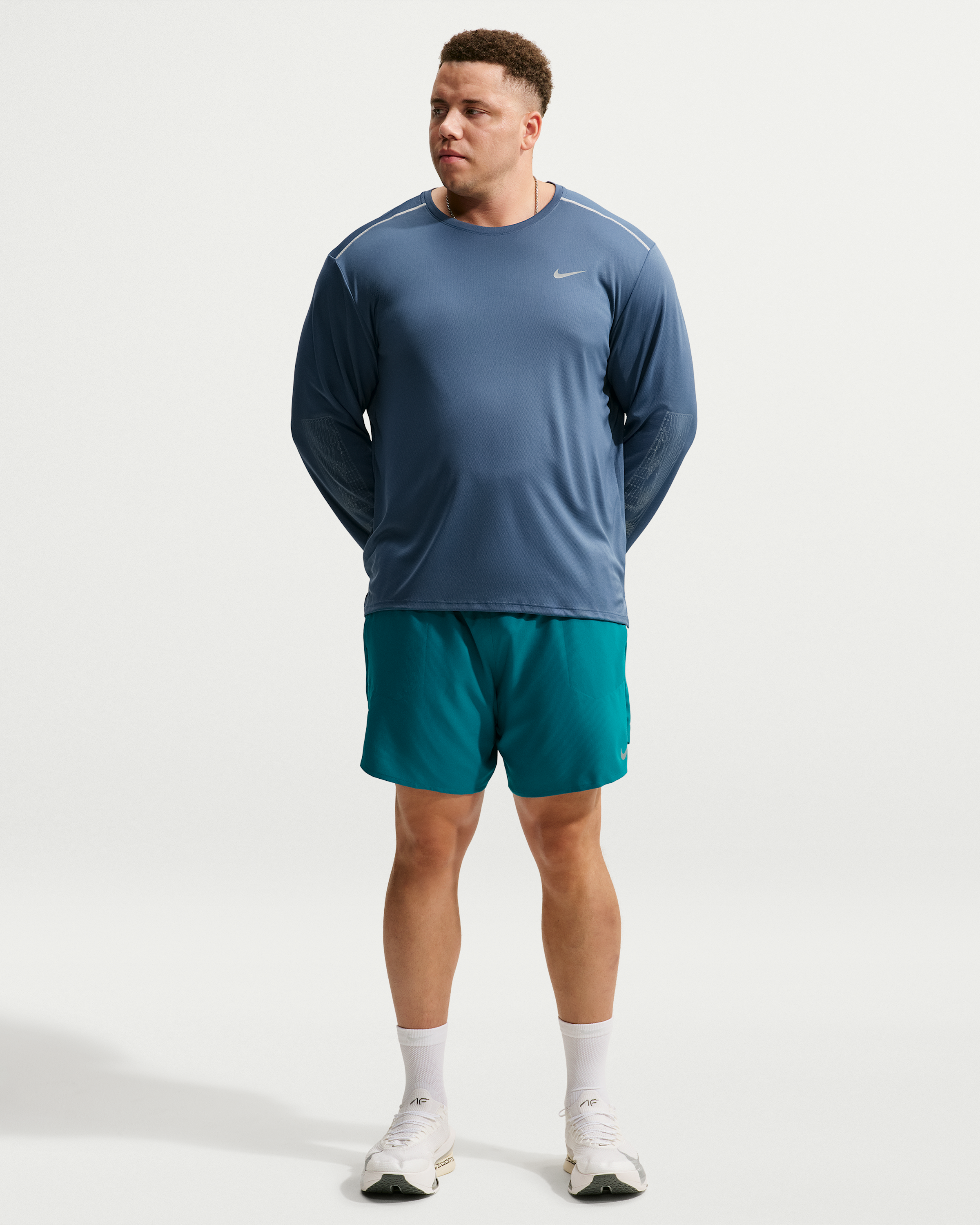 Nike Stride Men's Dri-FIT 18cm (approx.) Briefs-Lined Running Shorts - Bright Spruce - View 6