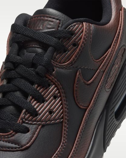 Nike Air Max 90 Premium Men's Shoes - Black/Cinnamon/Black - View 7