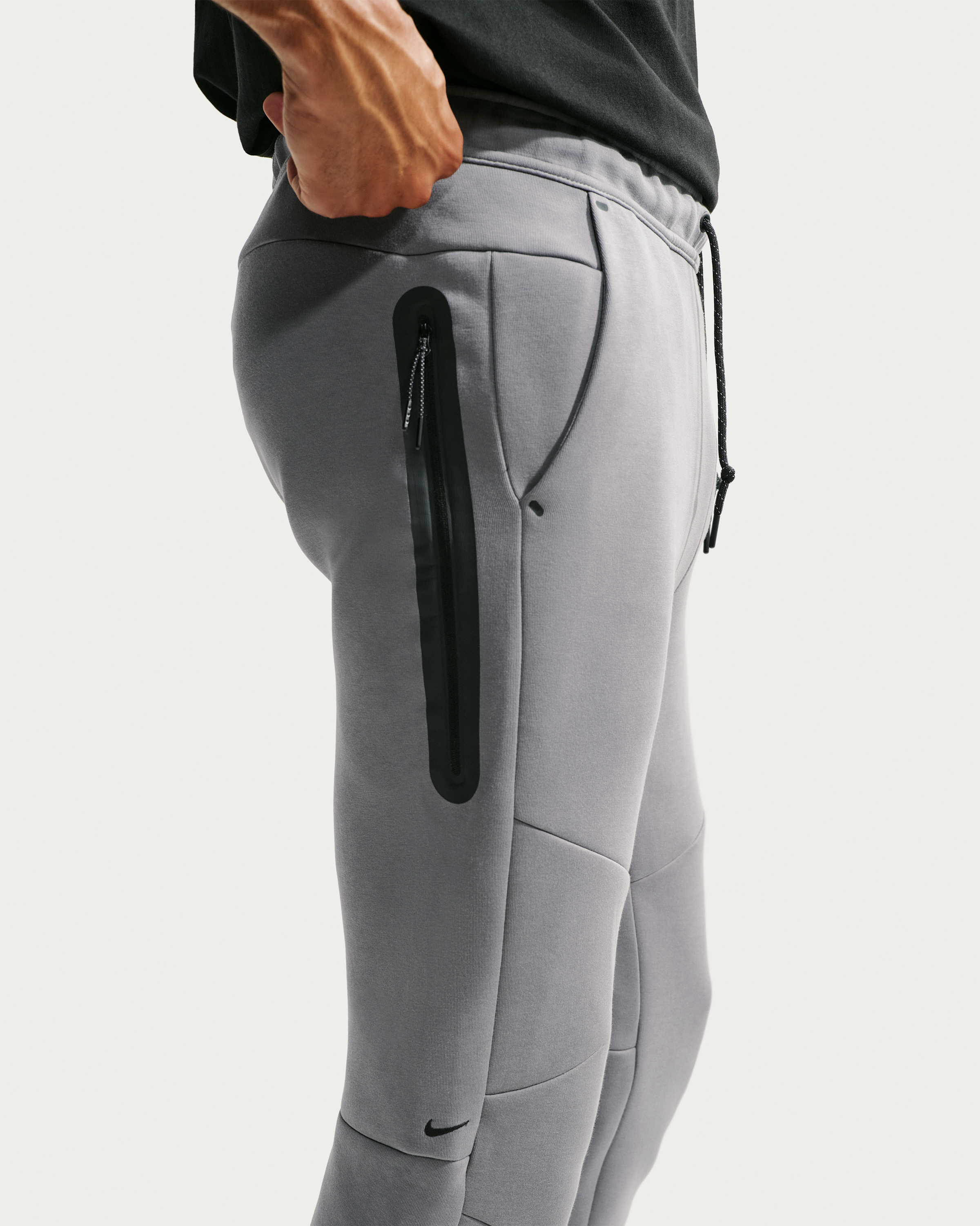 Nike Tech Men's Fleece Joggers - Smoke Grey/Football Blue - View 3