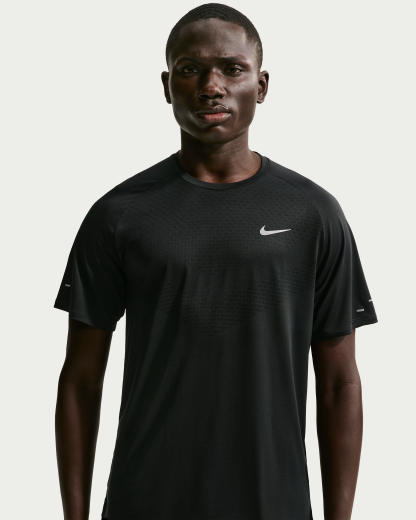 Nike Stride Men's Dri-FIT ADV Short-Sleeve Running Top - Black - View 1