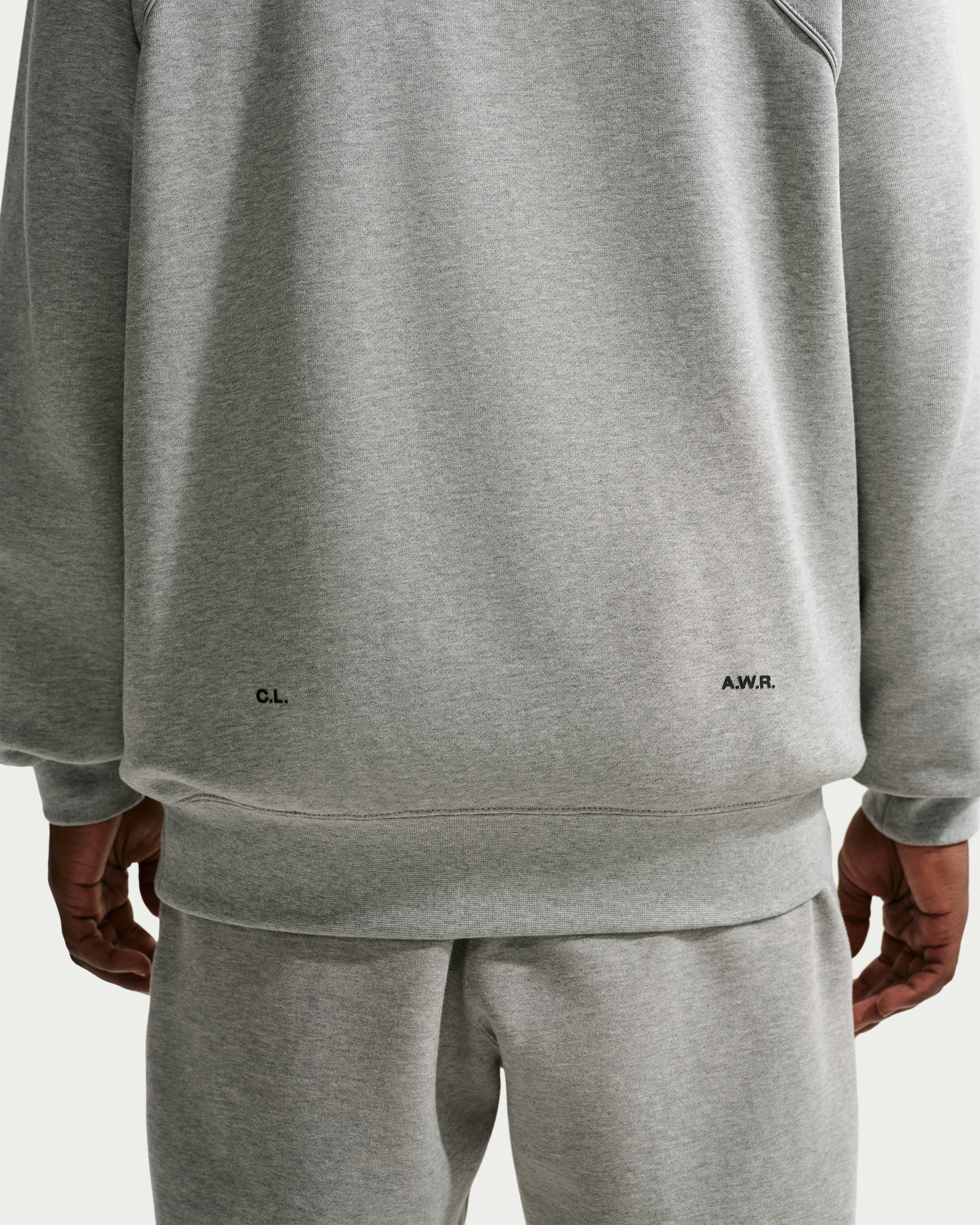 NOCTA Fleece CS Hoodie 2 - Dark Grey Heather/Matte Silver/Black - View 10