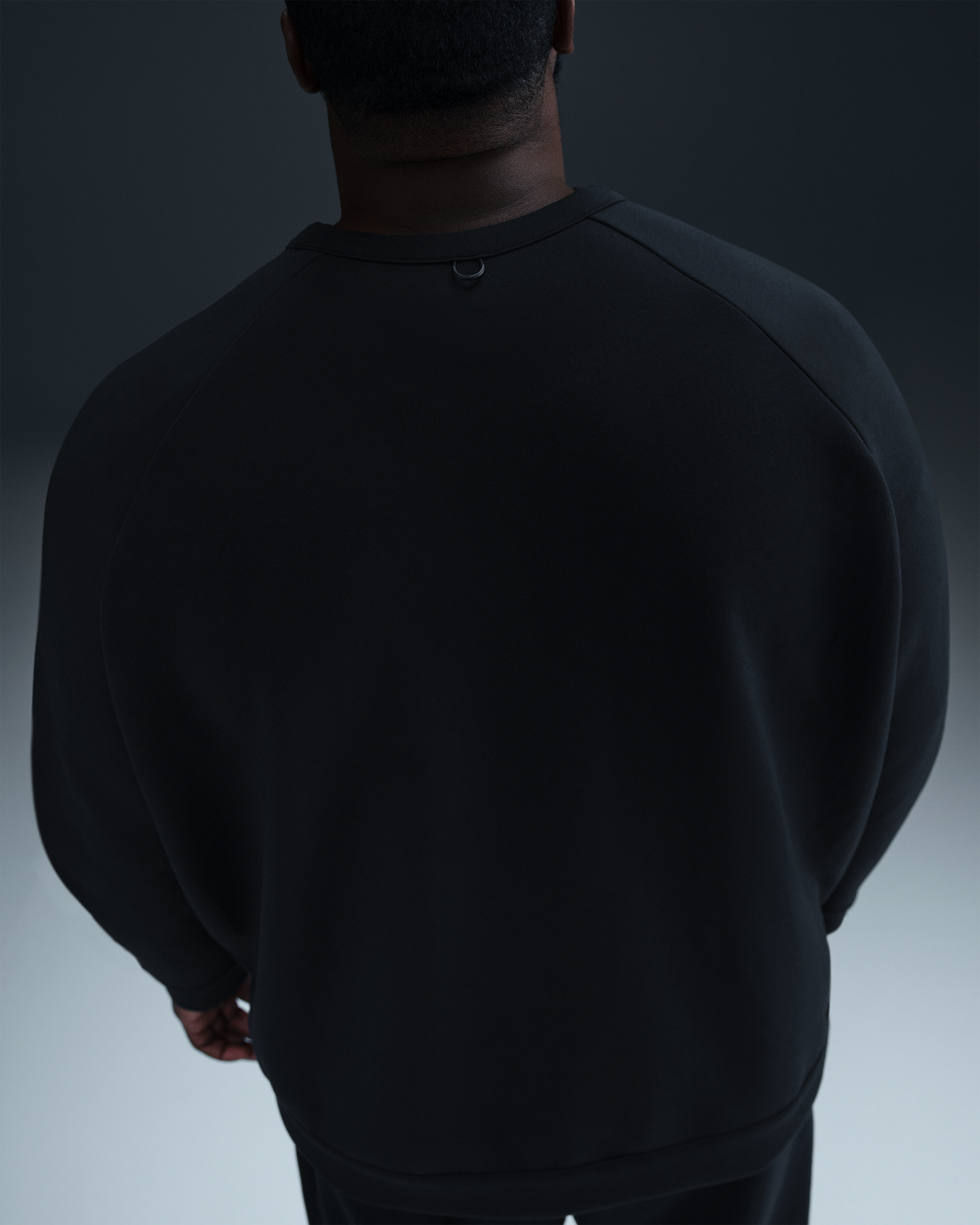 Nike 24.7 ImpossiblySoft Men's Dri-FIT Crew - Black/Dark Smoke Grey - View 9