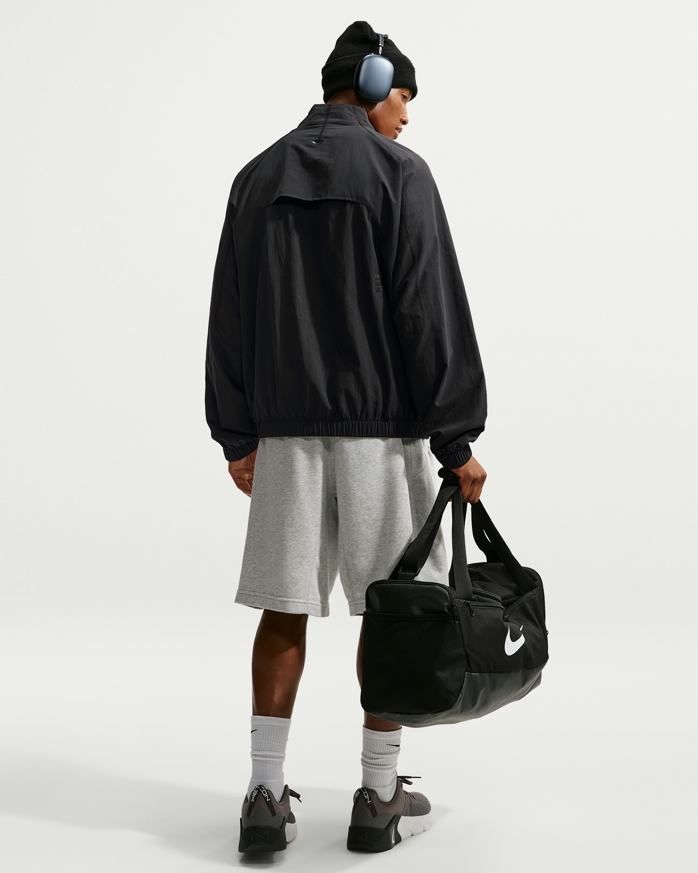 Nike Men's N.A.C. Dri-FIT Oversized Full-Zip Woven Jacket - Black/Black - View 5