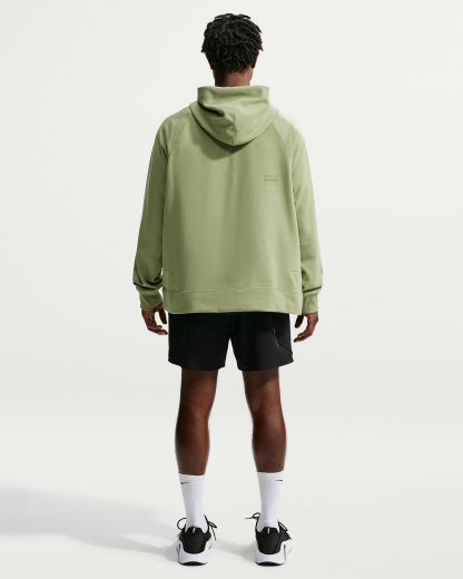 Nike N.A.C. Men's Dri-FIT Oversized Fleece Training Hoodie - Dusty Olive/Dusty Olive - View 5
