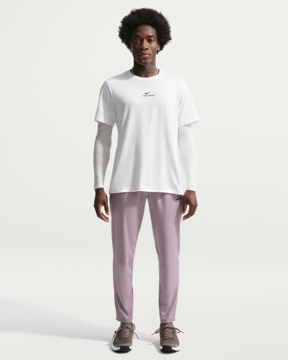 Nike Pro Men's Dri-FIT T-Shirt - White/Black - View 4