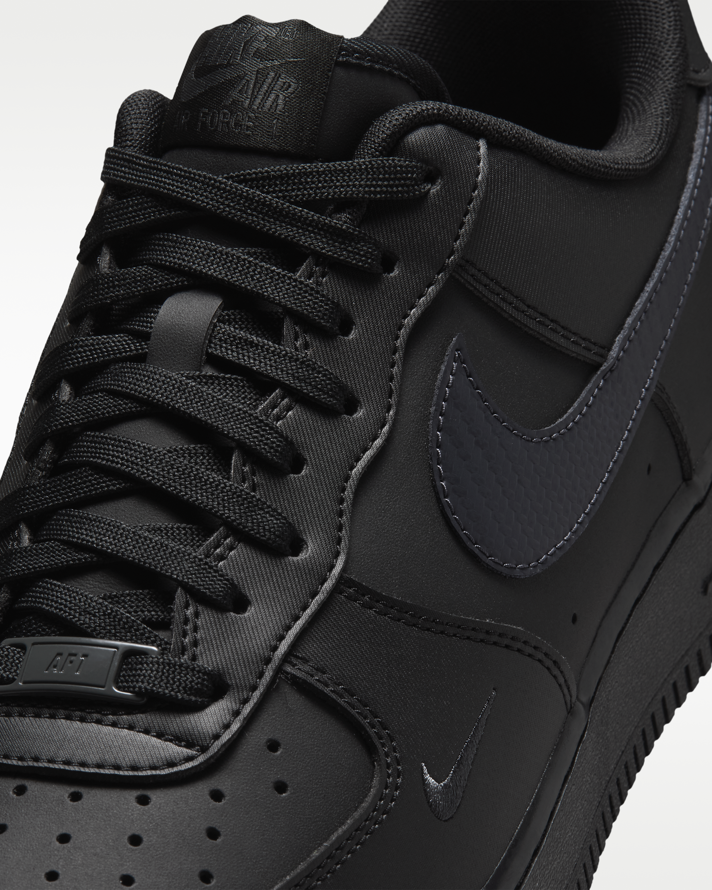 Nike Air Force 1 '07 Men's Shoes - Black/Anthracite - View 7